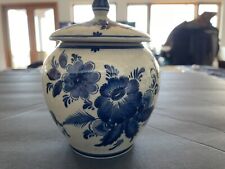 Handmade And Painted Vintage Authentic Delft Holland pottery vase Beautiful picture