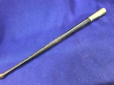 ANTIQUE US MILITARY CIVIL WAR BRASS CAPPED DRUM STICK EBONY OR ROSEWOOD 16” long picture