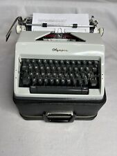 Vintage 1969 Olympia SM9 Portable Typewriter W/Case-Types & Looks Great. 2 Tone picture