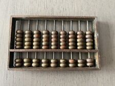 Vintage Brass Miniature Abacus Paperweight picture