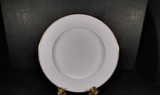Waterford China Crosshaven Dinner Plate 905052 White Gold Trim GREAT CONDITION  picture