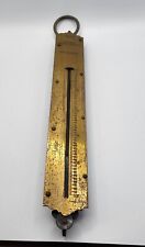 Antique Early Vintage Salter Spring Balance Scales 0-500g Brass 12in L picture
