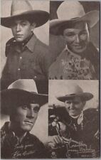 Mutoscope Arcade Card / Cowboy Western - ROY ROGERS, Jimmy Wakeley, Fred Humes picture