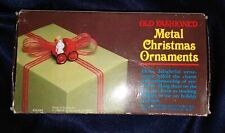 Vintage 1980's Old Fashioned Metal Christmas Ornament Bears /Carriage/Chair picture