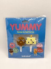 Kidrobot Yummy World Heidi Kenney Keycap Covers Yellow Cake & Rainbow Cookie NEW picture