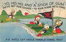 Rare 1951 Disney Comics Subscription Postcard Donald Duck Huey Dewey Louie  picture