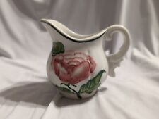 Ancora Hand Painted Floral Ceramic Creamer & Sugar Bowl , Italain Made PRE-OWNED picture