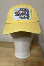 Walt Disney World Retro Rainbow Vintage Logo Yellow Adult Baseball Hat Cap NWOT picture