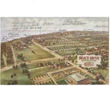 c1915 Beach Grove Subdivision Cleveland Ohio OH Aerial Bird’s Eye View Postcard picture