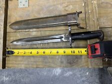 World War II US Military M1 Garand Bayonet UFH Flaming Bomb Symbol and Scabbard picture