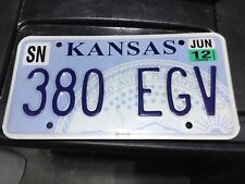 2012  Kansas license plate- State Seal-Shawnee County picture