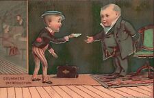 1880s-90s Drummers Introduction Salesman and Retail Owner Trade Card picture