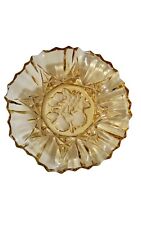 Vintage Federal Glass Bowl Pioneer Gold Fruit Pattern 8-Inch-Diameter 1940s picture