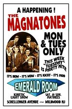 THE MAGNATONES 1967 Gig Poster  Wildwood NJ EMERALD ROOM Nightclub  POSTERS picture