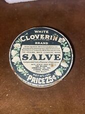 White Cloverine brand Salve Tin~25 cent Price~Wilson Chem. Co., Tyrone Penna. picture