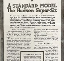 1916 Hudson Motors Standard Super Six Advertisement Automobilia Ephemera DWMYC3 picture