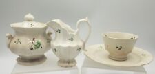 W. Ridgway Staffordshire Childs Toy Sprigware 4 piece Dishes Set c.1830s England picture