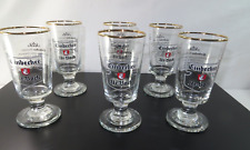 Set of Six Einbecker Ur-Bock German Brewery Beer Glass Goblets by Rastal - 0.2L picture