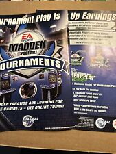original 2004 ad  11- 8â€� madden Football Tournaments ARCADE VIDEO GAME FLYER picture