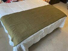 Vintage Green Army Blanket 84” x 33