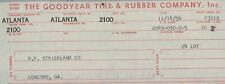1956 Goodyear Tire & Rubber Company, Inc Piedmont Rd Atlanta GA Invoice 416 picture