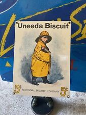 RARE Uneeda Biscuit National Biscuit Company Nabisco Ande Rooney Porcelain Sign picture