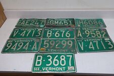Vermont Bulk License Plates Old 1983 1976 1972 1998 1997 1976 1967 1968 1974 E31 picture