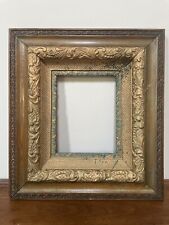 Rare Antique Victorian Gold Gilded Ornate Wooden Art Frame-20x18”Interior 10”x8” picture