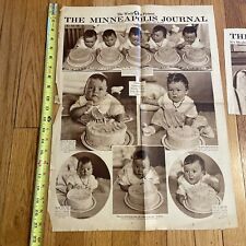 Dionne Quintuplets Birthday 1935 Minneapolis Journal Paper picture