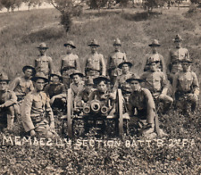 WWI 2nd Field Artillery US Army Gun Soldiers Real Photo Postcard Rppc picture