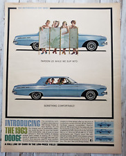 1962 Print Ad Chrysler Dodge Polara 1963 Automobile Women Privacy Screen picture
