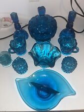 decorative blue glass bowl picture