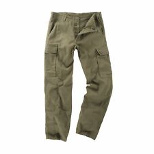 Original German Moleskin Trouser Combat Army Military Cargo Work Pant Olive New picture
