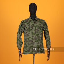 Vintage Bulgarian Army Military Splinter Raindrop Pattern Camouflage Shirt picture