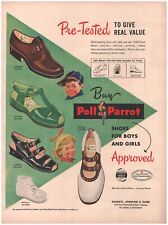 1949 Poll-Parrot Shoes for Boys & Girls Vintage Original Magazine Print Ad picture