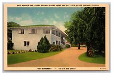 Silver Springs FL Silver Springs Court Hotel and Cottages Unit 1 Linen Postcard picture