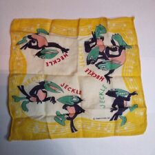Vintage Handkerchief Terrytoons Heckle Jeckle  Dinky Approximately 8 x 8