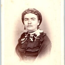 c1860s Galena IL Lovely Young Lady Woman CdV Photo Card JE James Illinois IL H32 picture