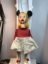 Vintage Walt Disney Girl Mouseketeer Marionette Complete Amazing Condition 50s picture