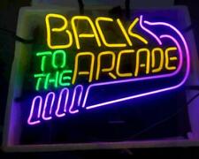 New Back to the Arcade Wall Decor Man Cave Bar Neon Light Sign 24