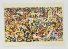 Jackson Pollock Convergence Art Postcard 1986 The Buffalo Fine Arts Academy picture