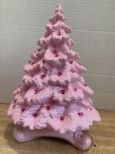 pink ceramic christmas tree picture