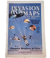 1940 Hammond Invasion Maps of all Theaters of War WWII RRP53 picture