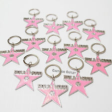 12 Hollywood Star Souvenir Keychain Pink Star Party Favors Metal New Key chain picture