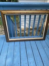 Large Antique American Painting Frame Arts & Crafts Carved & Gilt Wood,NR picture