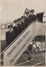 CUBA CUBANA AIRLINES CLIPPER PLANE CAPTAINS 1949 ORIGINAL Vintage Photo 431 picture
