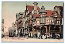 Chester Cheshire England Postcard The Cross and Eastgate Street c1910 picture