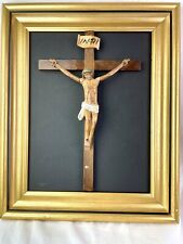 Beautifully framed  of Wooden Crucifixion of   Crucified Jesus Christ picture