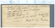 1835 Documents Ebenezer Carleton, William Moody, Gary Young Bundles of Shingles  picture