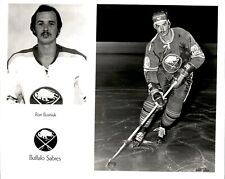 PF17 Original Photo RON BUSNIUK 1972-74 BUFFALO SABRES NHL ICE HOCKEY CENTER picture
